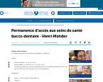 PASS BUCCO-DENTAIRE- Permanence d'accès aux soins de santé bucco-dentaire - Henri-Mondor