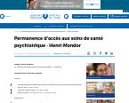 PASS PSY- Permanence d'accès aux soins de santé psychiatrique - Henri-Mondor