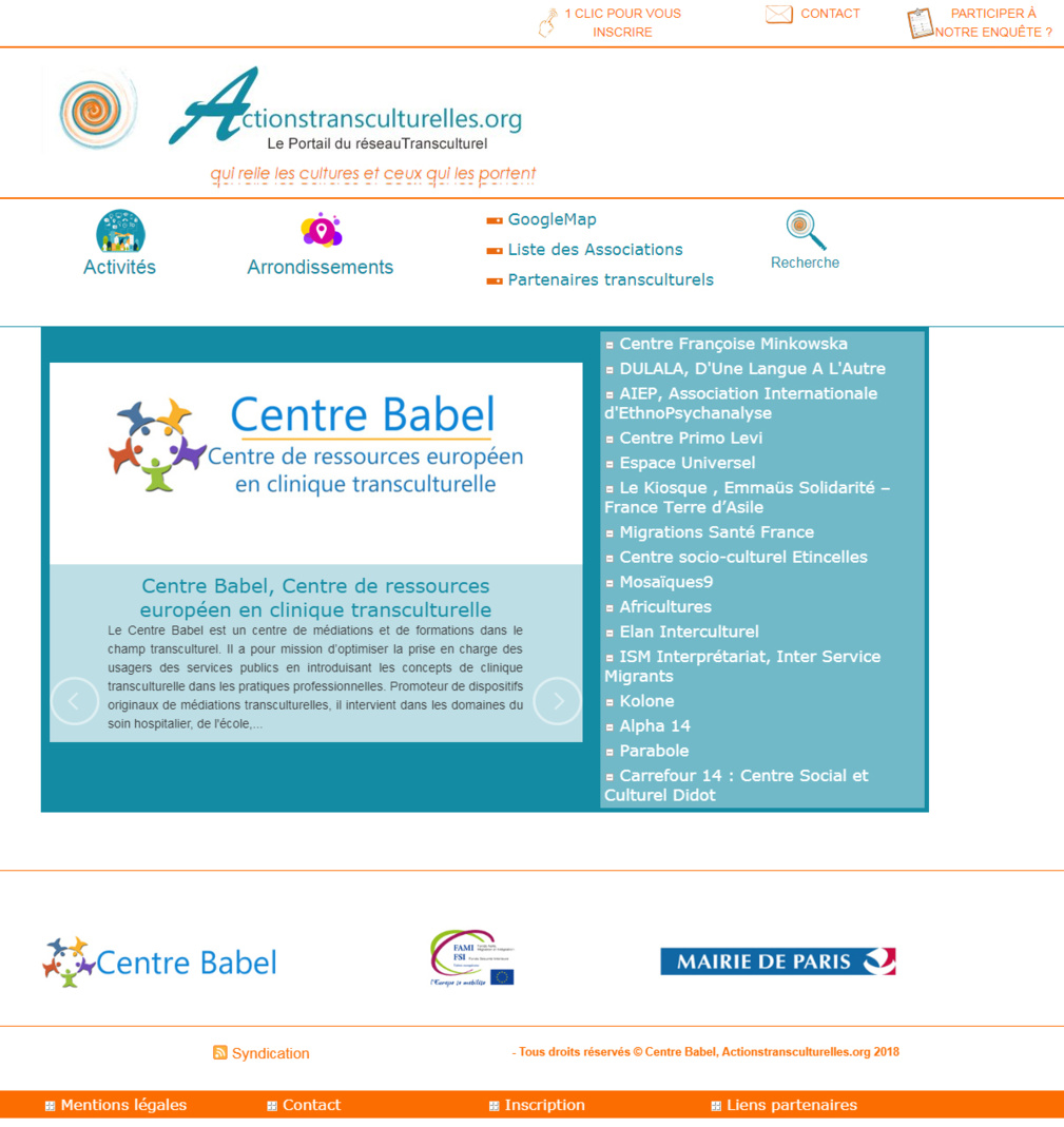 Actionstransculturelles.org est en ligne : Merci de votre participation !