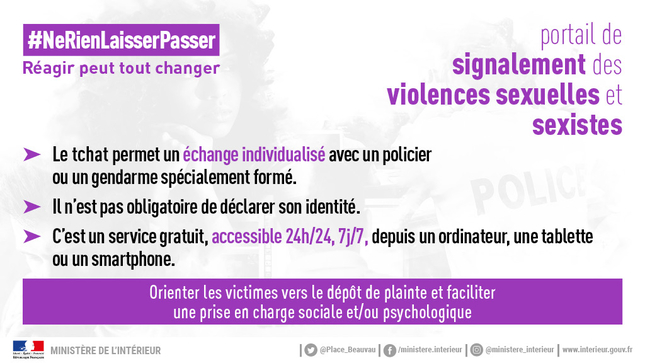Signalement des violences sexuelles et sexistes