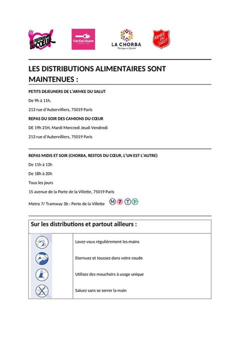 Distribution alimentaire dans Paris