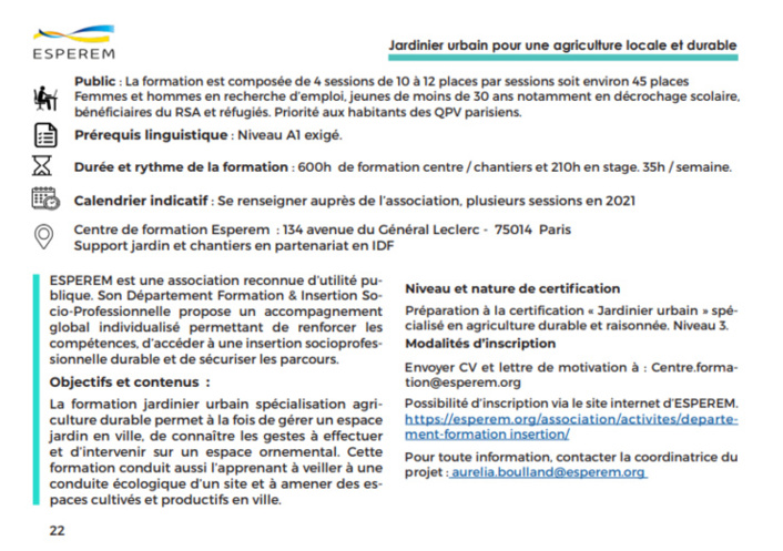 Les formations Paris Tous en jeux 2021