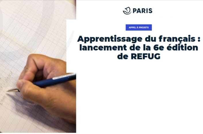 6ème édition de REFUG, appel à projet pour l'apprentissage du français à destination des réfugiés et demandeurs d'asile