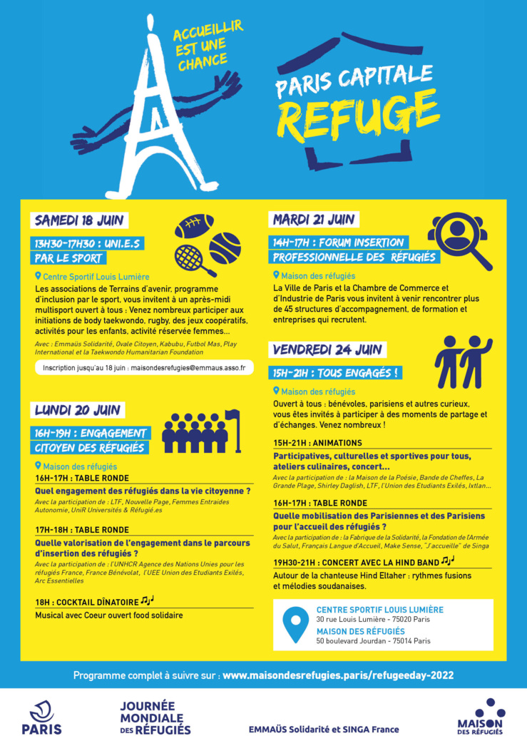 Journée mondiale des réfugiés 2022 Journée mondiale des réfugiés 2022