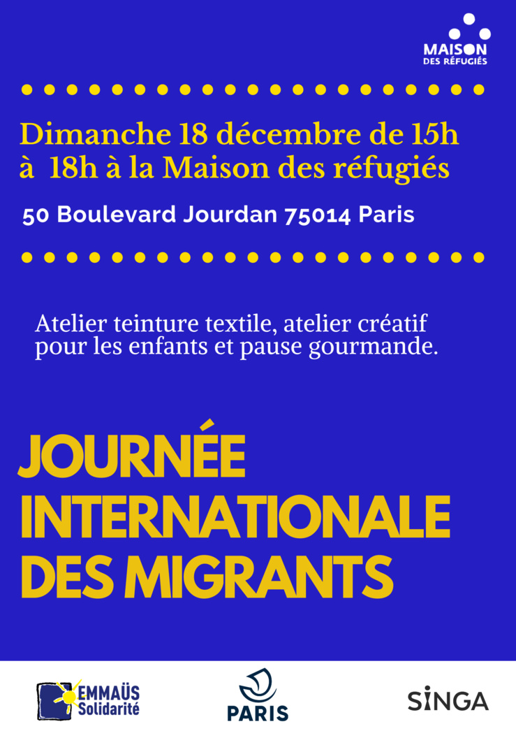 Participez à la Journée internationale des migrants Participez à la Journée internationale des migrants