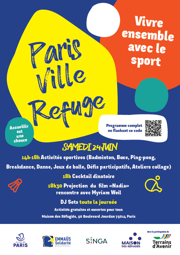 Samedi 24 juin, 14h-20h : Vivre ensemble avec le Sport