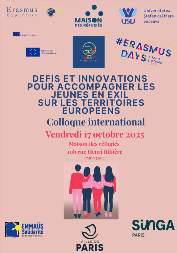 SAVE THE DATE - 17 octobre : Colloque « Accompagner les jeunes en exil : un levier pour la reconstruction d’un projet de vie en Europe" SAVE THE DATE - 17 octobre : Colloque « Accompagner les jeunes en exil : un levier pour la reconstruction d’un projet de vie en Europe"