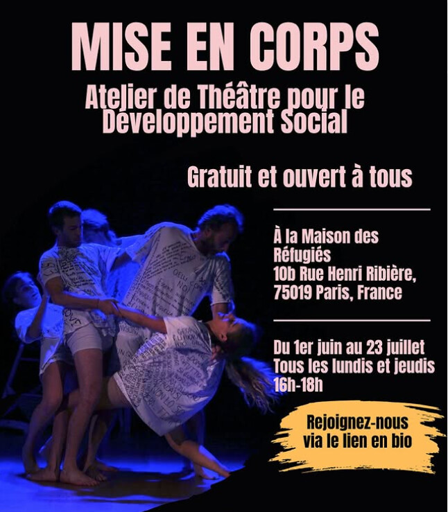 Juin & Juillet : Workshop de théâtre avec Paola Capuano