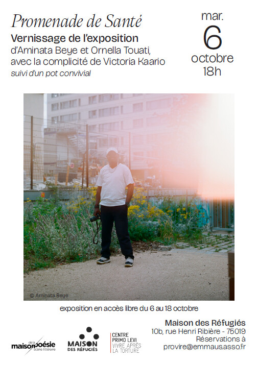 Mardi 6 octobre - Vernissage de l'exposition "Promenade en santé"
