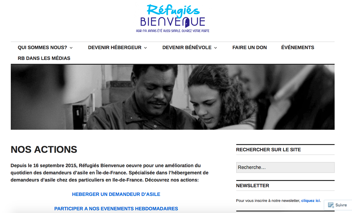 Réfugiés bienvenue Réfugiés bienvenue