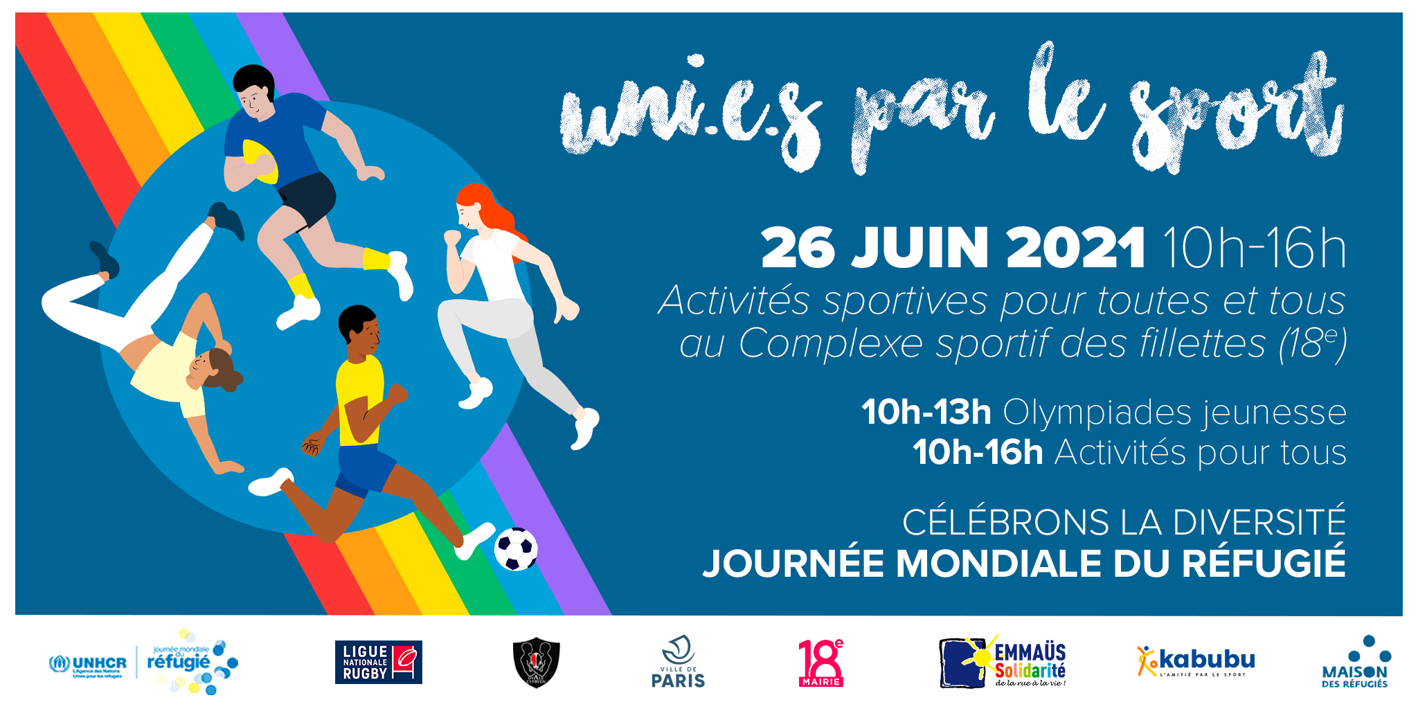26 juin uni.e.s par le sport : Journée mondiale des réfugiés