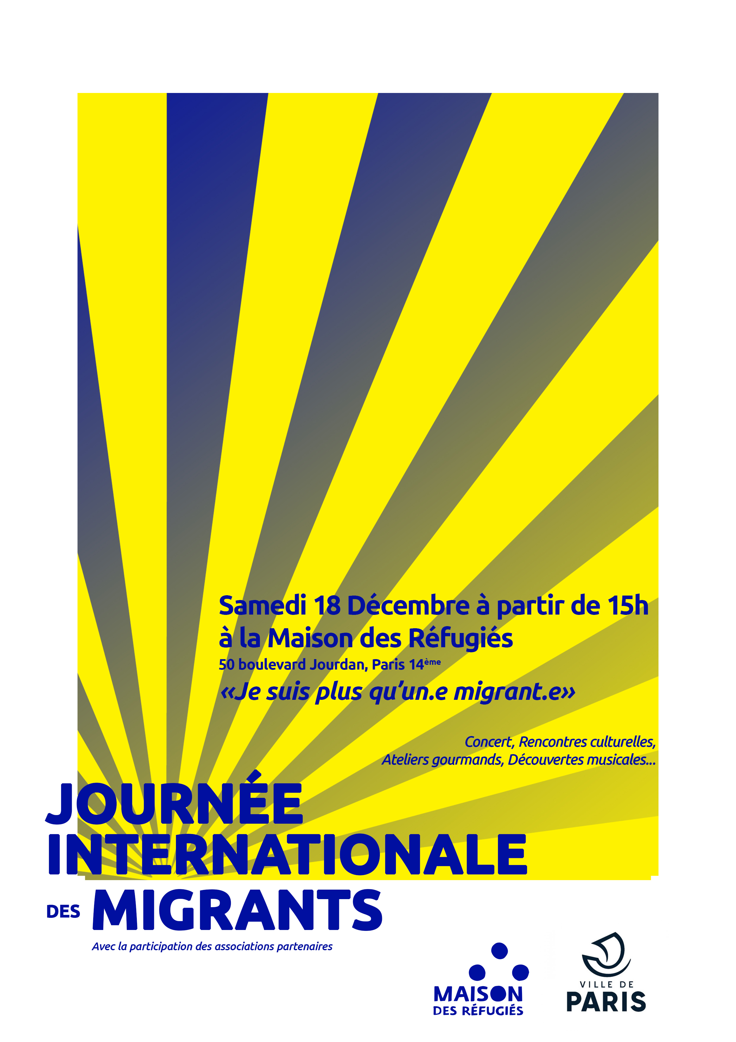 Save the date : 18 décembre Journée internationale des migrants