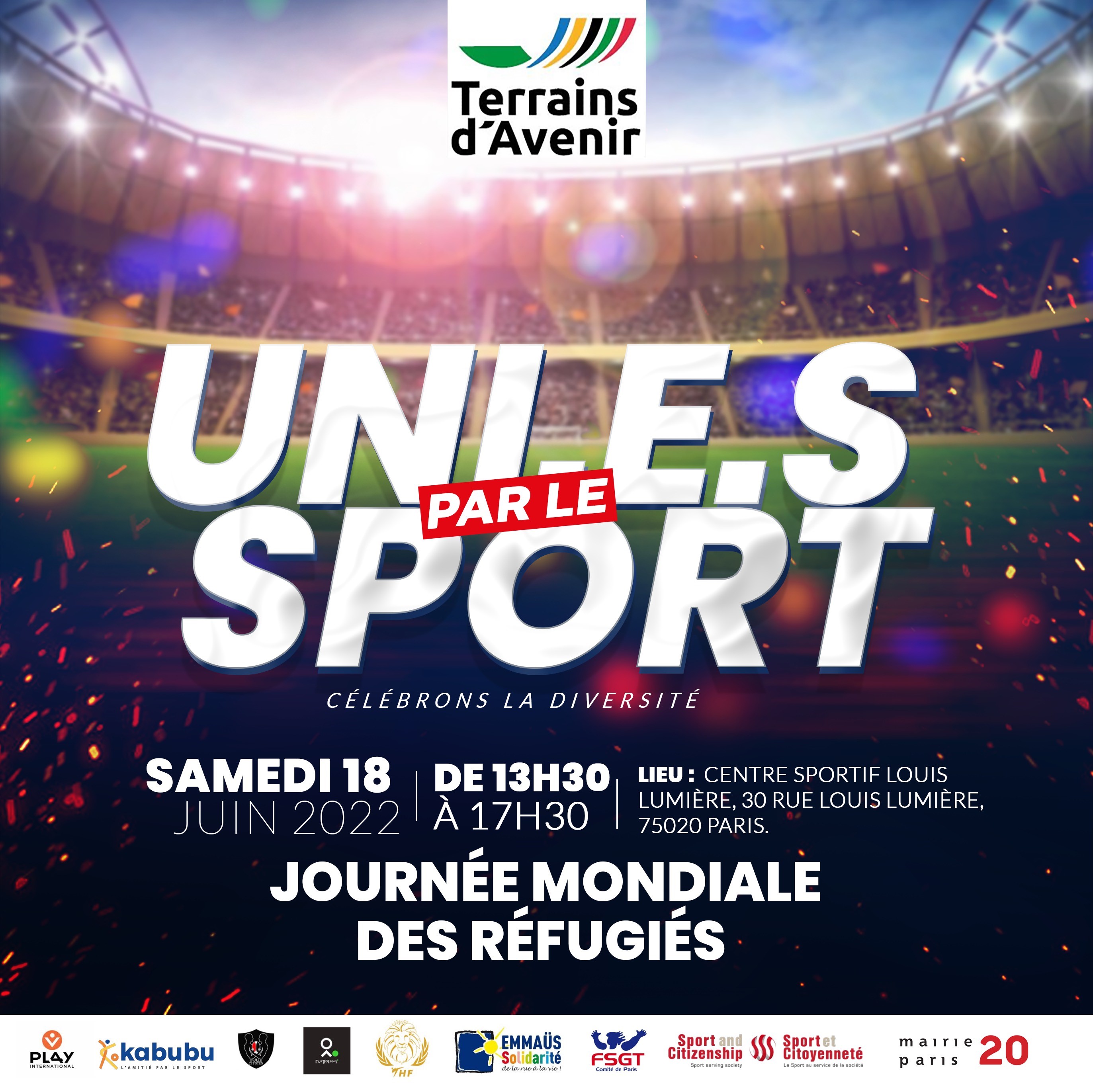 Annulée : 18 juin : Tous Uni.e.s par le Sport