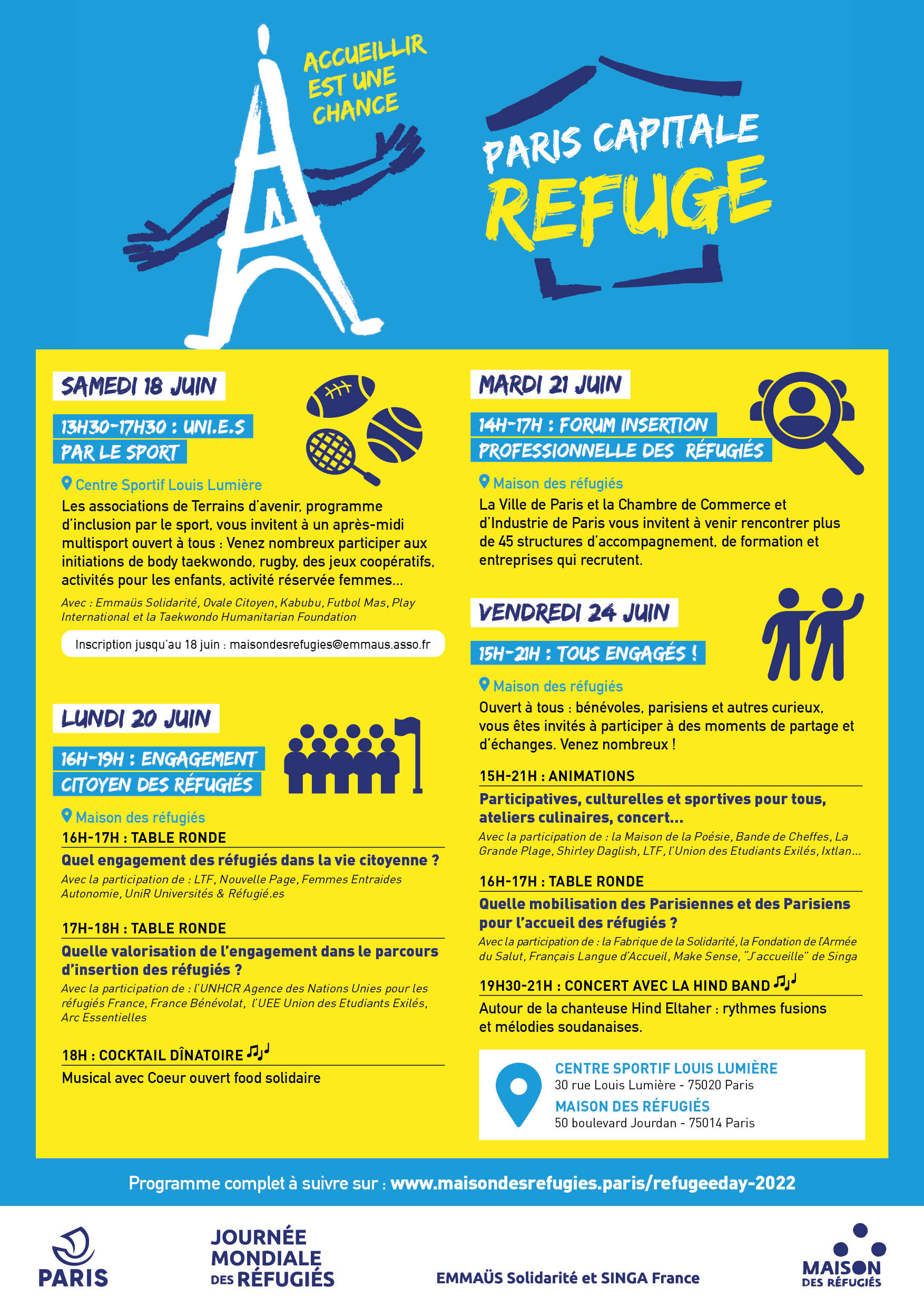 Journée mondiale des réfugiés 2022 Journée mondiale des réfugiés 2022