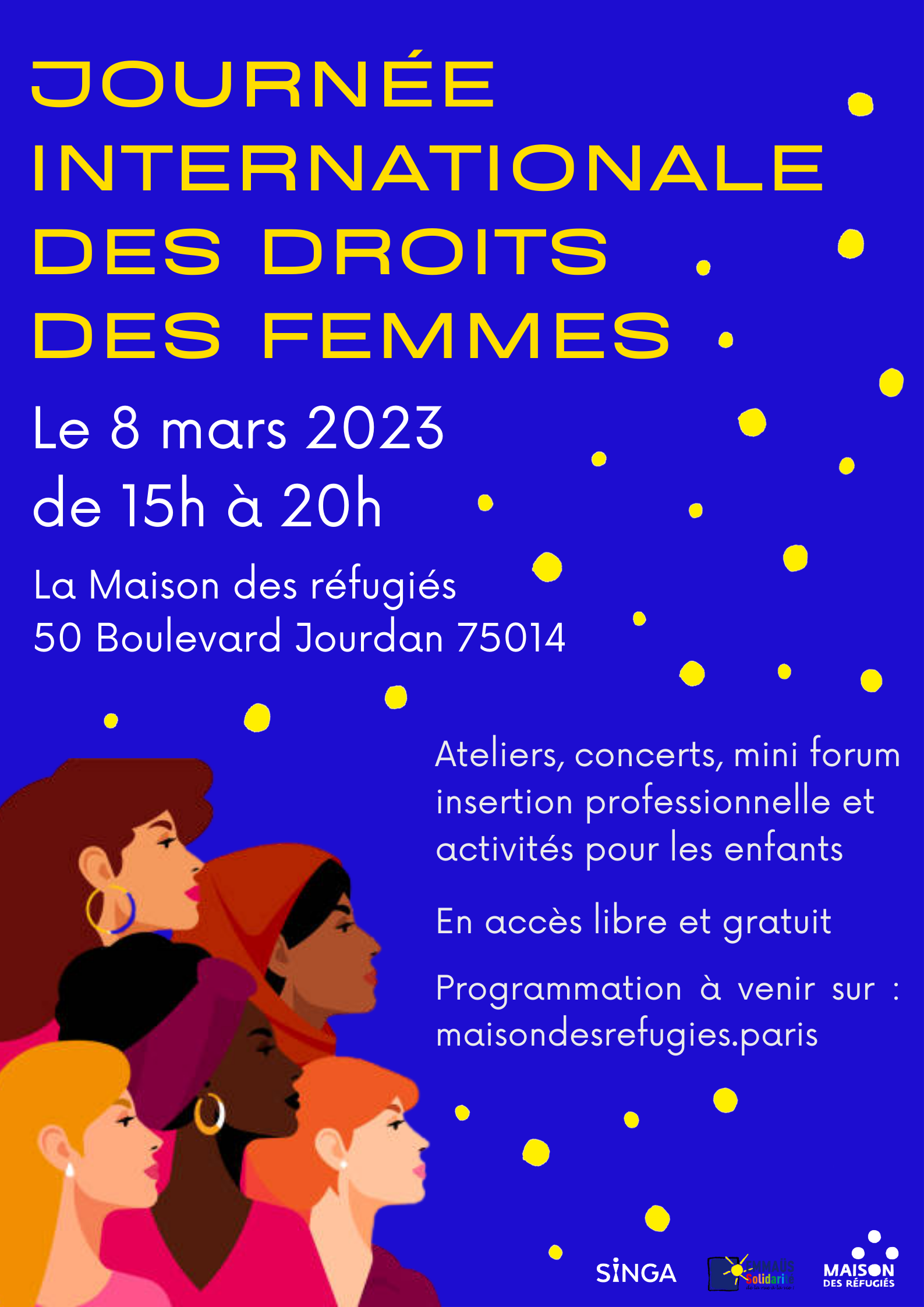 Save the date - 8 mars : Journée internationale des droits des femmes