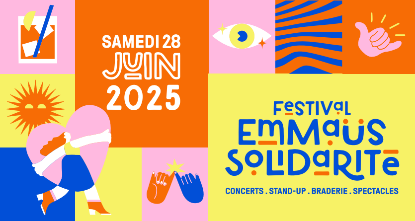 Le 28 juin, participez au Festival Emmaüs Solidarité !