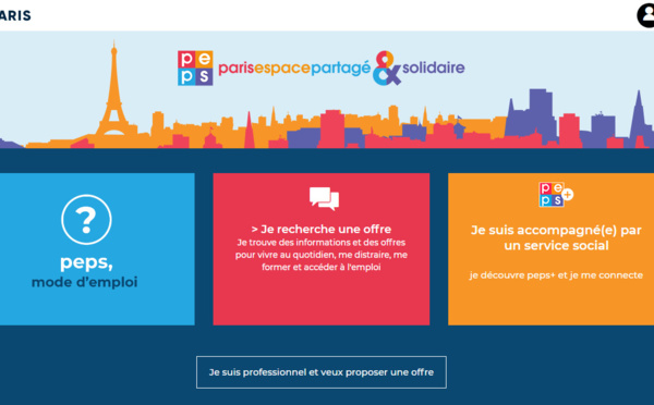Paris espace partagé &amp; solidaire : Offres PEPS