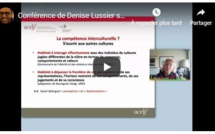 Conférence de Denise Lussier sur Les compétences culturelles, interculturelles et transculturelles