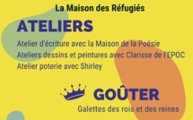 Vendredi 20 janvier : Invitation Galette des rois et Vernissage des ateliers de la Maison des réfugiés 