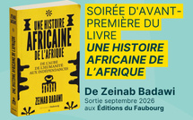 Jeudi 16 juillet - Soirée d'avant première du livre "Une histoire africaine de l'Afrique"